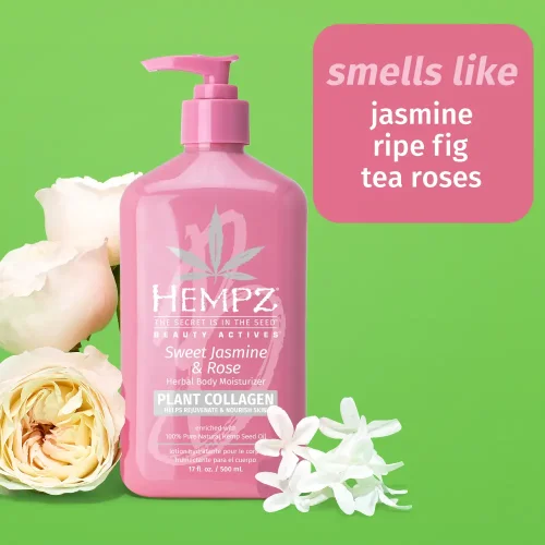Hydratační tělový krém s kolagenem - jasmín a růže 500 ml