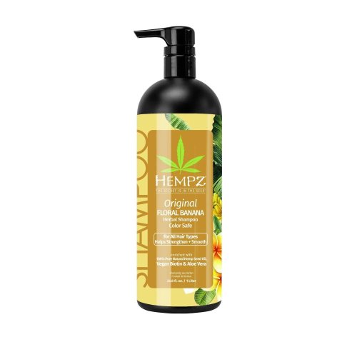 Šampon s veganským biotinem a aloe vera pro všechny typy vlasů - original banánový květ 1000 ml
